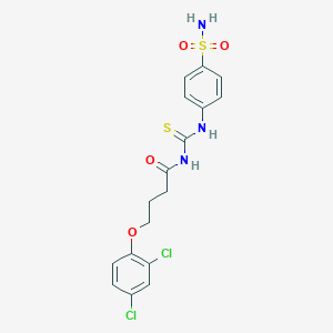 4-(2,4-dichlorophenoxy)-N-[(4-sulfamoylphenyl)carbamothioyl]butanamide