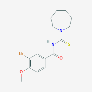 molecular formula C15H19BrN2O2S B320702 N-(1-azepanylcarbothioyl)-3-bromo-4-methoxybenzamide 