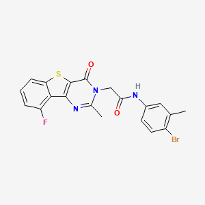 N-(4-bromo-3-methylphenyl)-2-(9-fluoro-2-methyl-4-oxo[1]benzothieno[3,2-d]pyrimidin-3(4H)-yl)acetamide