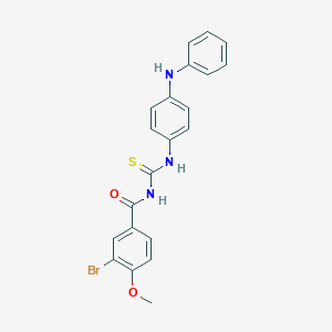 molecular formula C21H18BrN3O2S B320706 N-(4-anilinophenyl)-N'-(3-bromo-4-methoxybenzoyl)thiourea 
