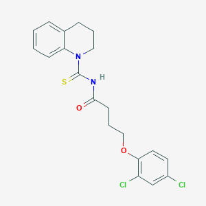 molecular formula C20H20Cl2N2O2S B320707 4-(2,4-dichlorophenoxy)-N-(3,4-dihydroquinolin-1(2H)-ylcarbonothioyl)butanamide 