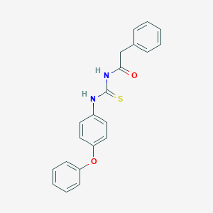 molecular formula C21H18N2O2S B320710 N-[(4-phenoxyphenyl)carbamothioyl]-2-phenylacetamide 