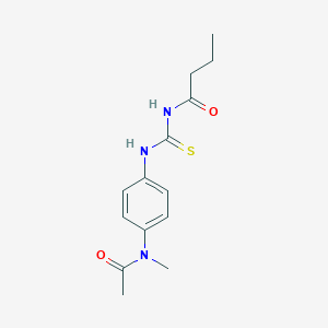 N-({4-[acetyl(methyl)amino]phenyl}carbamothioyl)butanamide