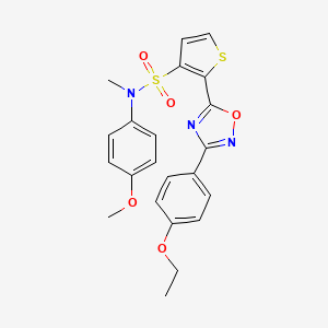 2-[3-(4-ethoxyphenyl)-1,2,4-oxadiazol-5-yl]-N-(4-methoxyphenyl)-N-methylthiophene-3-sulfonamide