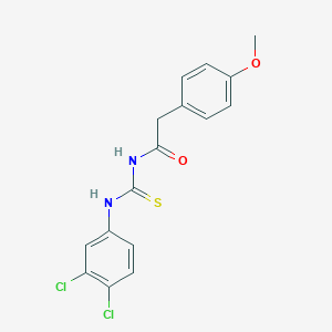 N-[(3,4-dichlorophenyl)carbamothioyl]-2-(4-methoxyphenyl)acetamide