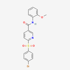 6-((4-bromophenyl)sulfonyl)-N-(2-methoxyphenyl)nicotinamide