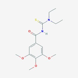 molecular formula C15H22N2O4S B320727 N-(diethylcarbamothioyl)-3,4,5-trimethoxybenzamide CAS No. 67716-01-2