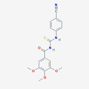 N-[(4-cyanophenyl)carbamothioyl]-3,4,5-trimethoxybenzamide