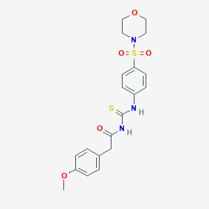 N-[(4-methoxyphenyl)acetyl]-N'-[4-(4-morpholinylsulfonyl)phenyl]thiourea