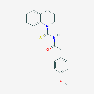 N-(3,4-dihydro-1(2H)-quinolinylcarbothioyl)-2-(4-methoxyphenyl)acetamide