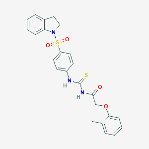 N-[4-(2,3-dihydro-1H-indol-1-ylsulfonyl)phenyl]-N'-[(2-methylphenoxy)acetyl]thiourea