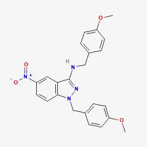 N,1-Bis(4-methoxybenzyl)-5-nitro-1H-indazol-3-amine
