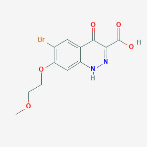 6-Bromo-4-hydroxy-7-(2-methoxyethoxy)cinnoline-3-carboxylic acid