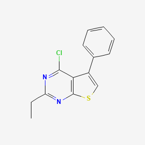4-Chloro-2-ethyl-5-phenylthieno[2,3-d]pyrimidine