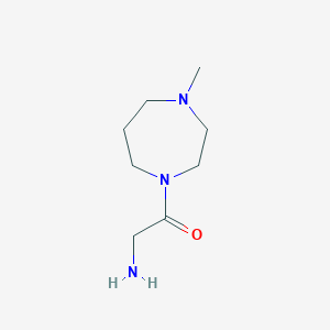 molecular formula C8H17N3O B3207471 2-Amino-1-(4-methyl-[1,4]diazepan-1-yl)-ethanone CAS No. 1042564-27-1
