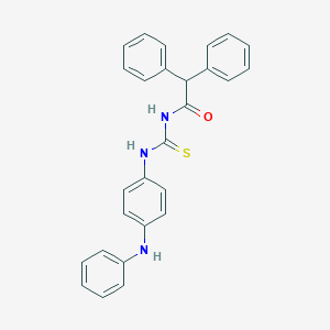 molecular formula C27H23N3OS B320754 N-(4-anilinophenyl)-N'-(diphenylacetyl)thiourea 