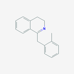 molecular formula C17H17N B3207545 1-(2-Methylbenzyl)-3,4-dihydroisoquinoline CAS No. 104330-69-0