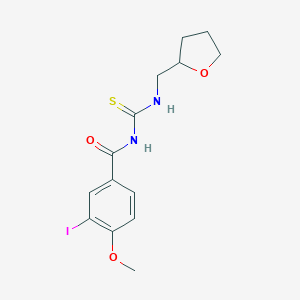 molecular formula C14H17IN2O3S B320755 3-iodo-4-methoxy-N-[(tetrahydrofuran-2-ylmethyl)carbamothioyl]benzamide 
