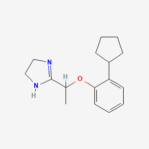 2-[1-(2-cyclopentylphenoxy)ethyl]-4,5-dihydro-1H-imidazole