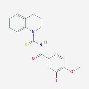 N-(3,4-dihydroquinolin-1(2H)-ylcarbonothioyl)-3-iodo-4-methoxybenzamide