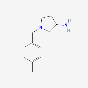 molecular formula C12H18N2 B3207606 1-[(4-Methylphenyl)methyl]pyrrolidin-3-amine CAS No. 1044769-59-6