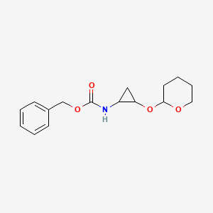 benzyl 2-(tetrahydro-2H-pyran-2-yloxy)cyclopropylcarbamate