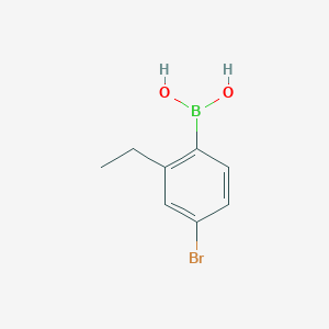 molecular formula C8H10BBrO2 B3207689 4-Bromo-2-ethylphenylboronic acid CAS No. 1046861-62-4