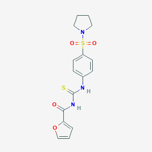 N-(2-furoyl)-N'-[4-(1-pyrrolidinylsulfonyl)phenyl]thiourea
