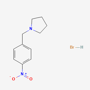 molecular formula C11H15BrN2O2 B3207763 1-(4-Nitrobenzyl)pyrrolidine hydrobromide CAS No. 1048664-13-6