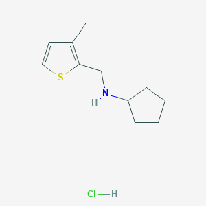 N-[(3-Methyl-2-thienyl)methyl]cyclopentanamine hydrochloride