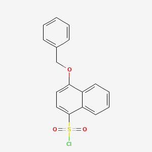 4-(Benzyloxy)naphthalene-1-sulfonyl chloride