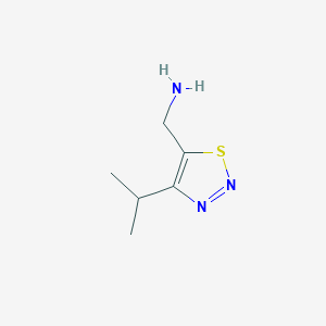 (4-Isopropyl-1,2,3-thiadiazol-5-yl)methanamine