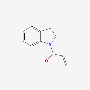 molecular formula C11H11NO B3207799 1-(2,3-dihydro-1H-indol-1-yl)prop-2-en-1-one CAS No. 104902-94-5