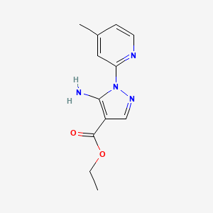 ethyl 5-amino-1-(4-methylpyridin-2-yl)-1H-pyrazole-4-carboxylate