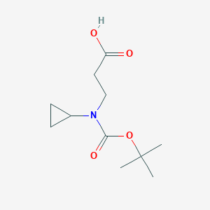 3-{[(Tert-butoxy)carbonyl](cyclopropyl)amino}propanoic acid
