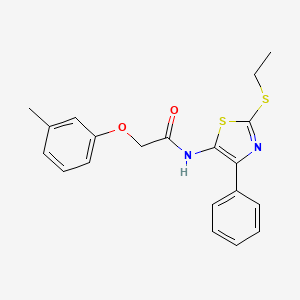 molecular formula C20H20N2O2S2 B3207853 N-(2-(ethylthio)-4-phenylthiazol-5-yl)-2-(m-tolyloxy)acetamide CAS No. 1049168-87-7