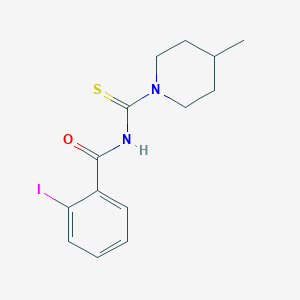2-iodo-N-[(4-methylpiperidin-1-yl)carbonothioyl]benzamide