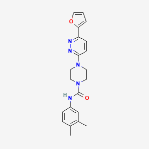 N-(3,4-dimethylphenyl)-4-(6-(furan-2-yl)pyridazin-3-yl)piperazine-1-carboxamide