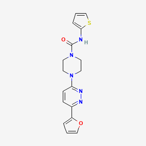 4-(6-(furan-2-yl)pyridazin-3-yl)-N-(thiophen-2-yl)piperazine-1-carboxamide