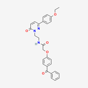 2-(4-benzoylphenoxy)-N-(2-(3-(4-ethoxyphenyl)-6-oxopyridazin-1(6H)-yl)ethyl)acetamide