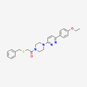2-(Benzylthio)-1-(4-(6-(4-ethoxyphenyl)pyridazin-3-yl)piperazin-1-yl)ethanone