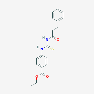 Ethyl 4-{[(3-phenylpropanoyl)carbamothioyl]amino}benzoate