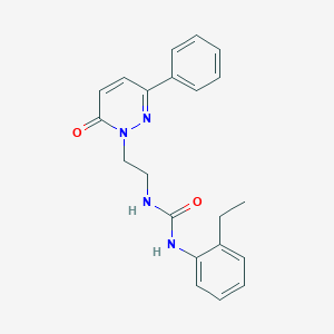 molecular formula C21H22N4O2 B3207990 1-(2-ethylphenyl)-3-(2-(6-oxo-3-phenylpyridazin-1(6H)-yl)ethyl)urea CAS No. 1049255-48-2