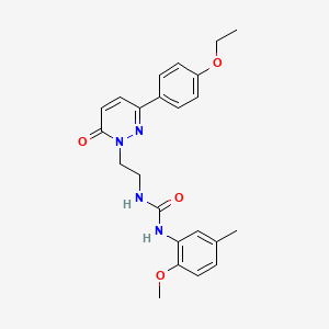 1-(2-(3-(4-ethoxyphenyl)-6-oxopyridazin-1(6H)-yl)ethyl)-3-(2-methoxy-5-methylphenyl)urea