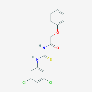 molecular formula C15H12Cl2N2O2S B320809 N-[(3,5-dichlorophenyl)carbamothioyl]-2-phenoxyacetamide 