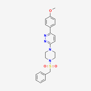 molecular formula C22H24N4O3S B3208160 3-(4-(Benzylsulfonyl)piperazin-1-yl)-6-(4-methoxyphenyl)pyridazine CAS No. 1049338-71-7
