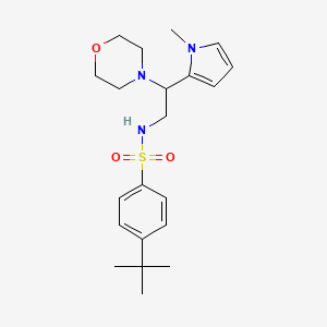 4-(tert-butyl)-N-(2-(1-methyl-1H-pyrrol-2-yl)-2-morpholinoethyl)benzenesulfonamide