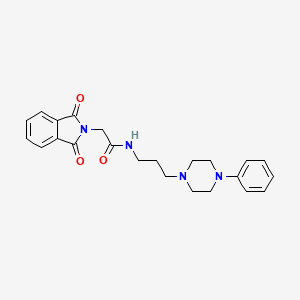 2-(1,3-dioxoisoindolin-2-yl)-N-(3-(4-phenylpiperazin-1-yl)propyl)acetamide