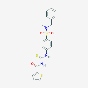 N-({4-[benzyl(methyl)sulfamoyl]phenyl}carbamothioyl)thiophene-2-carboxamide