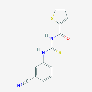 N-[(3-cyanophenyl)carbamothioyl]thiophene-2-carboxamide